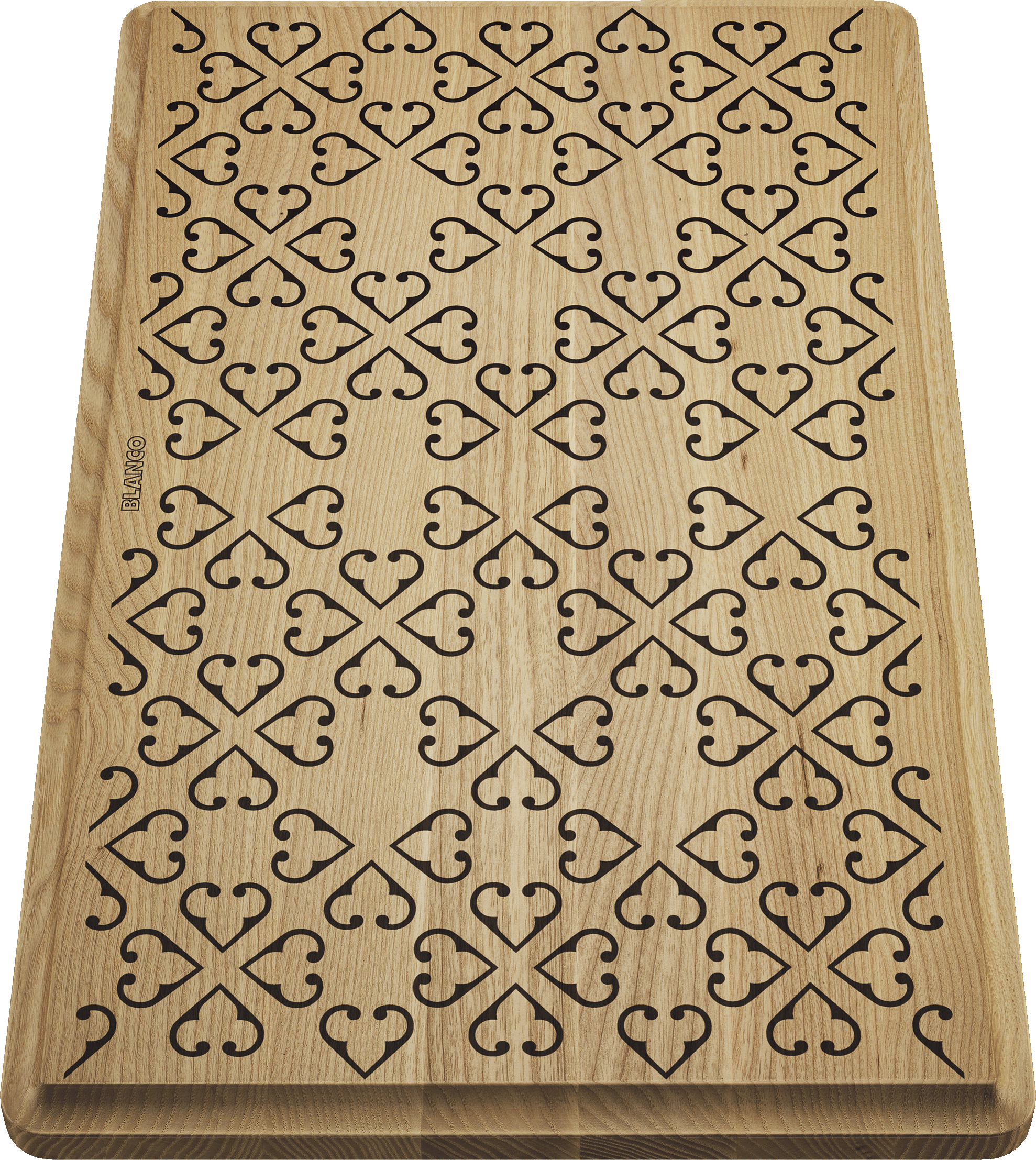 BLANCO Skærebræt asketræ med mønster FARON XL 6 S  BLANCO Skærebræt asketræ med mønster FARON XL 6 S